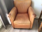 Te koop Leren fauteuil, Huis en Inrichting, Fauteuils, Ophalen, Gebruikt, Minder dan 75 cm, Leer