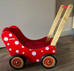 Simply for kids houten poppenwagen rood met dekentje, Ophalen, Gebruikt