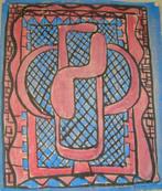 Hubert Bekman "schets ontwerp voor kleden" uit 1958 de NHS, Ophalen of Verzenden