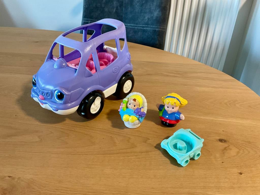 Little People : Auto met moeder en baby - met geluid, Kinderen en Baby's, Ophalen, Gebruikt