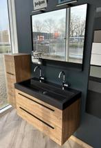 INK badmeubelset 100cm Naturel eiken, Ophalen, 100 tot 150 cm, Zo goed als nieuw, 150 tot 200 cm