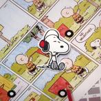 Snoopy en Woodstock van Peanuts strips Koptelefoon Sticker, Verzamelen, Stripfiguren, Nieuw, Plaatje, Poster of Sticker, Snoopy