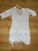 SAPPH witte kanten strandjurk M/L in ~~nieuw~~staat, Kleding | Dames, Badmode en Zwemkleding, Verzenden, Zo goed als nieuw, Wit