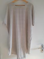 Sensi wear oversized jurk maat l 100% katoen geen maatlabel, Beige, Maat 42/44 (L), Gedragen, Onder de knie