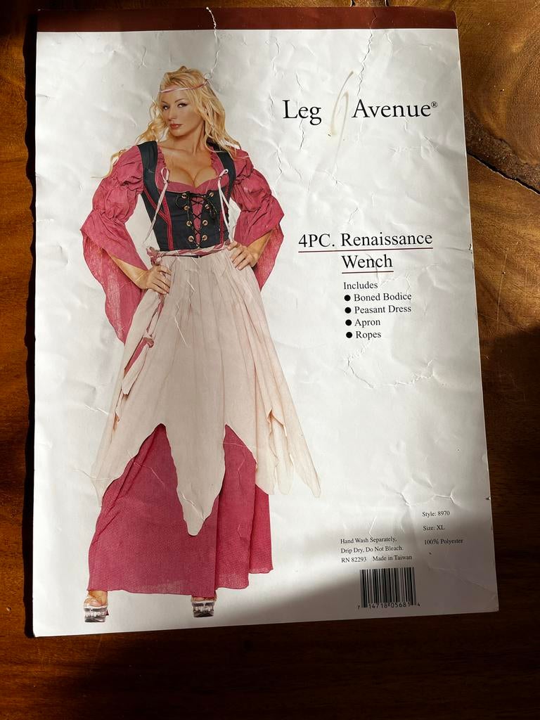 Renaissance Jurk Carnaval - Maat XL - Zo Goed Als Nieuw, Kleding | Dames, Carnavalskleding en Feestkleding, Carnaval, Maat 42/44 (L)