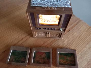 Sylvanian televisie set compleet/licht/nieuwe batterijen  beschikbaar voor biedingen