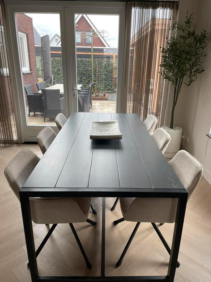 Eiken houten eettafel, Huis en Inrichting, Tafels | Eettafels, Zo goed als nieuw, 50 tot 100 cm, 200 cm of meer, Rechthoekig, Ophalen of Verzenden