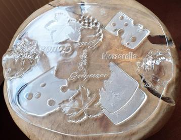 Walther Glass kristal, serveerschaal, nieuw, kaas plateau ! beschikbaar voor biedingen