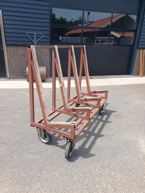 Platenwagen wagen, Doe-het-zelf en Verbouw, Metalen, Gebruikt, IJzer, Ophalen