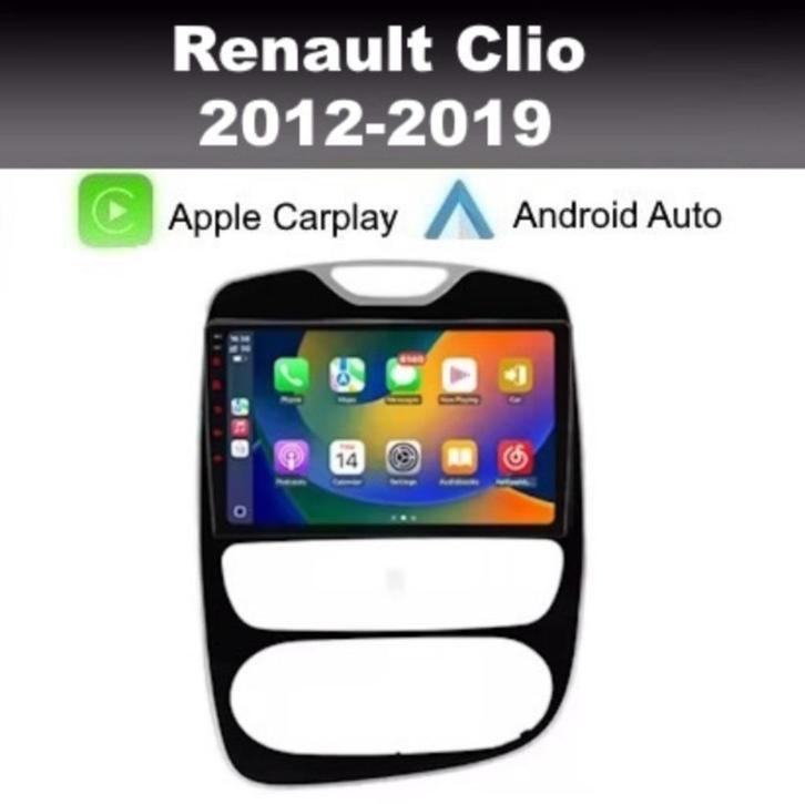 Renault Clio 2012-2019 navigatie android 15 apple carplay, Auto diversen, Autoradio's, Nieuw, Ophalen of Verzenden