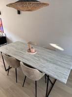 Furnified Marmeren tafel 210x90, Huis en Inrichting, Tafels | Eettafels, Ophalen, 200 cm of meer, 50 tot 100 cm, Zo goed als nieuw