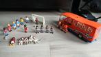 Playmobil voetbal set met bus, Ophalen of Verzenden, Gebruikt, Complete set