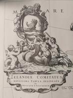 Visscher-Romankaart van Zeeland 9 losse historische kaarten, Boeken, Atlassen en Landkaarten, Nederland, Ophalen of Verzenden
