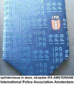 splinternieuw, brand new, Amsterdam POLICE necktie, stropdas, Ophalen of Verzenden, Nieuw, Met patroon