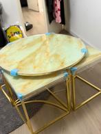 5-delige tafel, Huis en Inrichting, Tafels | Salontafels, Zo goed als nieuw, Minder dan 50 cm, Rechthoekig, 50 tot 100 cm
