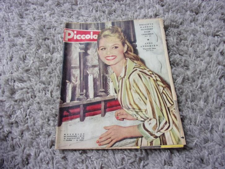 1958 PICOLLO Nr.32/BRIGITTE BARDOT-ANNY ANDERSEN-PAUL NEWMAN, Verzamelen, Tijdschriften, Kranten en Knipsels, Tijdschrift, 1940 tot 1960