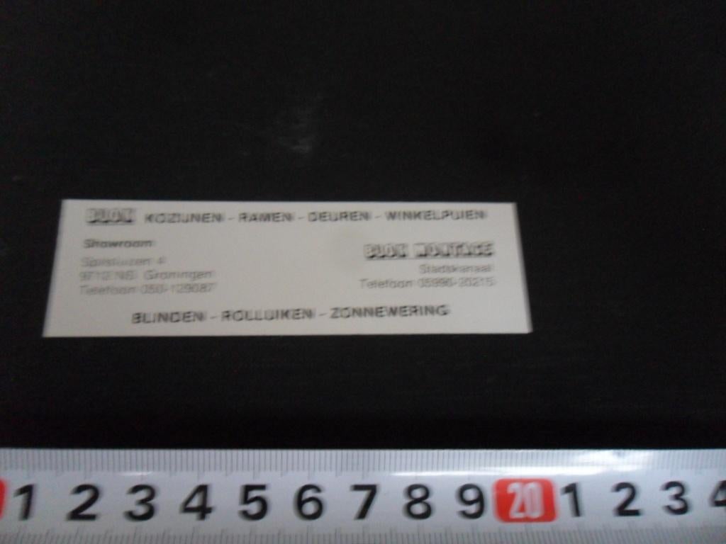 sticker stadskanaal BLOK montage - groningen BLOK kozijnen *, Ophalen, Zo goed als nieuw