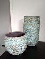 Bloempotten, Tuin en Terras, Ophalen, Steen, Rond, Zo goed als nieuw