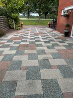 Grindtegels in 3 kleuren, Tuin en Terras, Ophalen, Zo goed als nieuw, 10 m² of meer, Beton