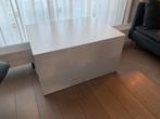 Gratis - Witte bijzettafel, Huis en Inrichting, Tafels | Bijzettafels, Ophalen, Gebruikt, 75 cm of meer, 60 cm of meer
