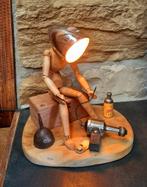 Prachtig kunstwerk fietslamp, Huis en Inrichting, Lampen | Tafellampen, Ophalen of Verzenden, Zo goed als nieuw, Minder dan 50 cm