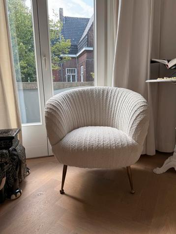 Light & Living TILTON Fauteuil - Bouclé Crème beschikbaar voor biedingen