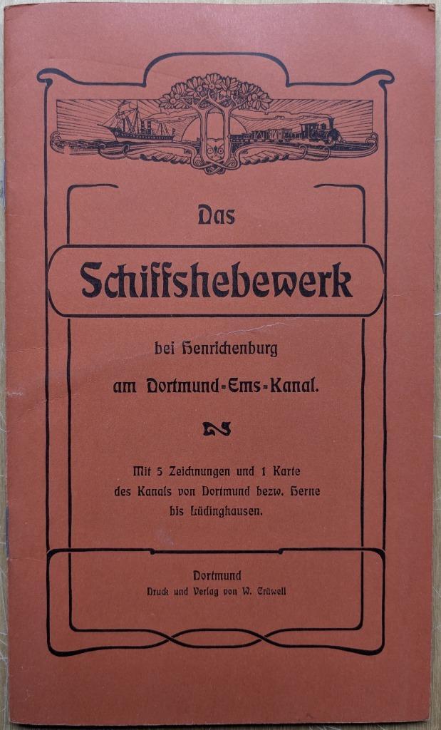 Schiffshebewerk (bootlift) Henrichenburg, Dortmund - Ems, Boeken, Vervoer en Transport, Gelezen, Boot, Ophalen of Verzenden