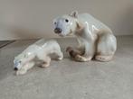 Bing & Gröndahl porselein - moeder ijsbeer met jong, Ophalen of Verzenden
