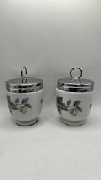2 Eggcoddler Royal Worcester Porcelain, made in England., Huis en Inrichting, Ophalen of Verzenden, Zo goed als nieuw, Porselein