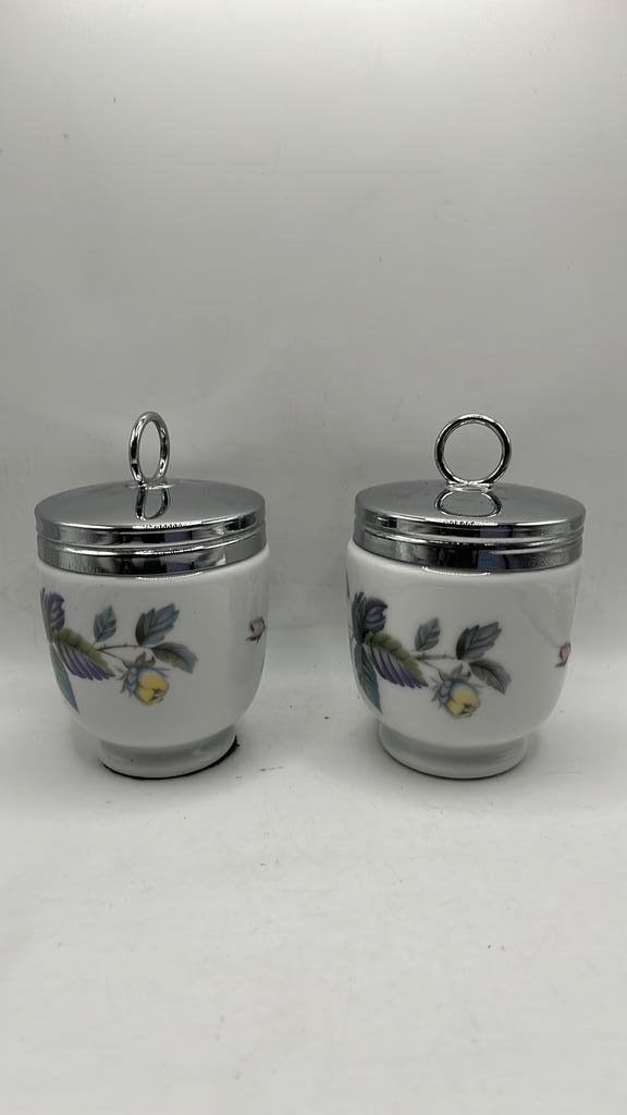 2 Eggcoddler Royal Worcester Porcelain, made in England., Huis en Inrichting, Keuken | Servies, Zo goed als nieuw, Overige stijlen