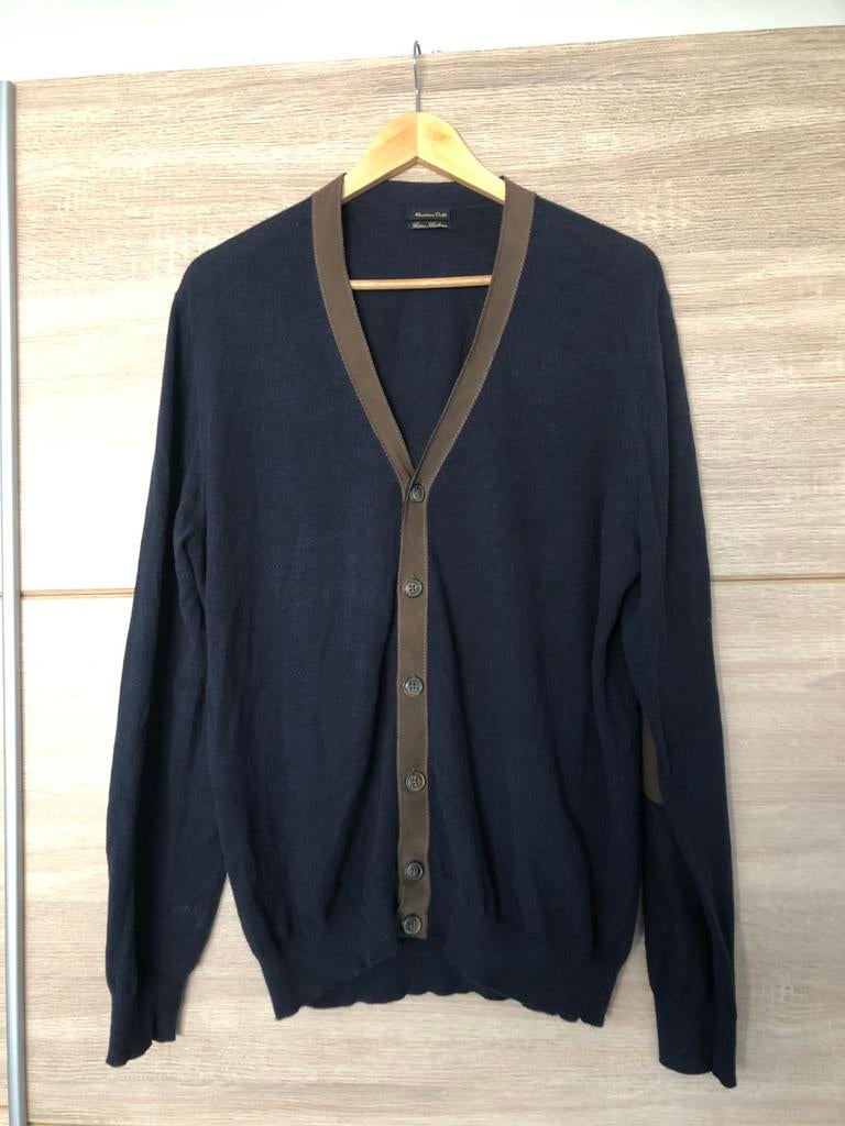 Massimo dutti vest maat L, Kleding | Heren, Truien en Vesten, Verzenden, Zo goed als nieuw, Maat 52/54 (L), Blauw