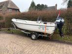 Terhi Nordic 6020 Visboot met Evinrude 30pk & Trailer, Watersport en Boten, Ophalen, Gebruikt, 30 tot 50 pk, Snelvarend