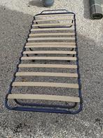 Opklapbed 80 x 160 cm, weinig gebruikt, zonder matras., Ophalen, Gebruikt, Eenpersoons, Blauw