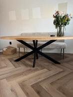 Eettafel ovaal, Huis en Inrichting, Tafels | Eettafels, Ophalen, 50 tot 100 cm, Zo goed als nieuw, Vijf personen of meer