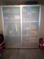 pax schuifdeuren melkglas, Huis en Inrichting, Kasten | Kledingkasten, Ophalen, Gebruikt, Minder dan 25 cm, 200 cm of meer