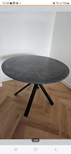 IKEA Mariedamm Ronde Tafel - Zwart, Huis en Inrichting, Tafels | Eettafels, 50 tot 100 cm, Rond, Zo goed als nieuw, Modern