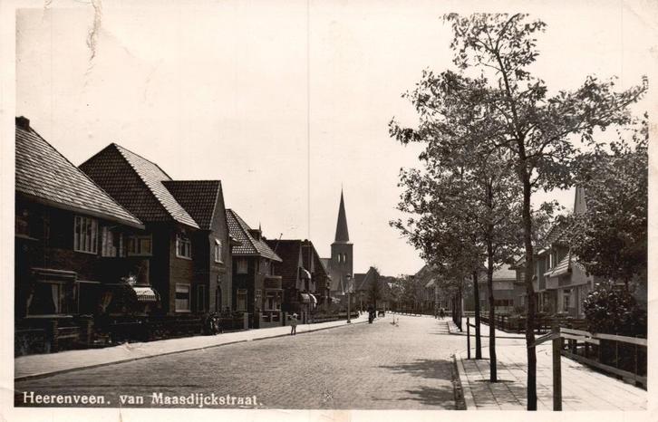 Heerenveen, van Maasdijckstraat (1949) 130003, Verzamelen, Ansichtkaarten | Nederland, Gelopen, Friesland, 1940 tot 1960, Verzenden