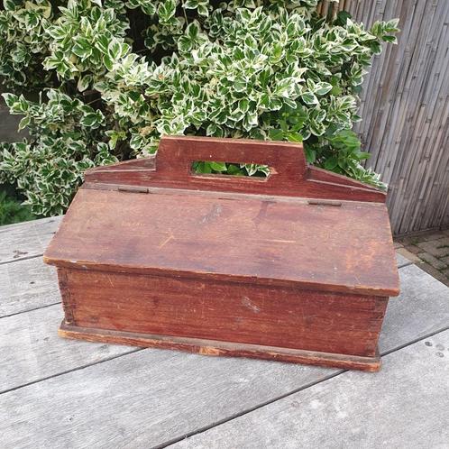 Antiek - Kist - Gereedschapskist - Bestek kist - Messenkist*, Huis en Inrichting, Woonaccessoires | Kisten, Gebruikt, Minder dan 50 cm