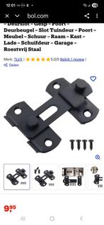 Zwarte Schuifgrendel - Poortgrendel, Ophalen, Nieuw, IJzer, Schuif of Grendel