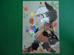 (167) Dierenkaart: POES, Verzamelen, Ansichtkaarten | Dieren, Verzenden, Gelopen, Hond of Kat