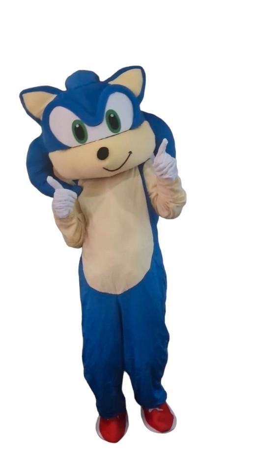 TE HUUR: super Sonic mascotte, Hobby en Vrije tijd, Feestartikelen | Verhuur, Zo goed als nieuw, Ophalen