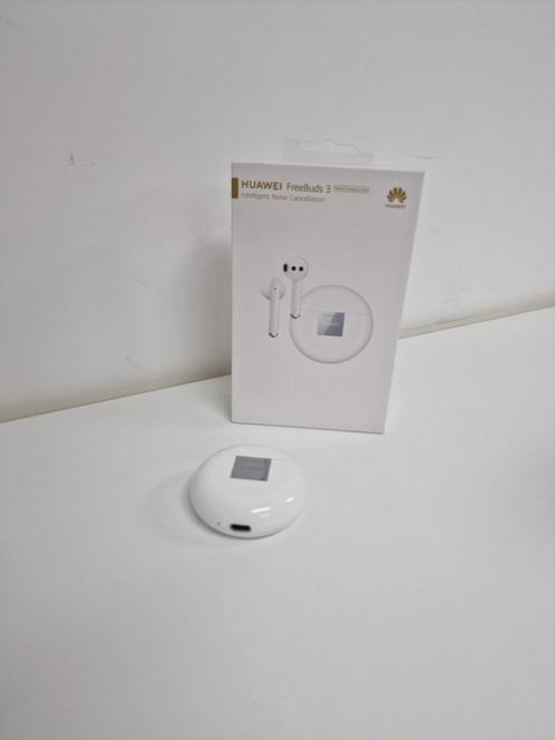 Huawei FreeBuds 3 (Wit), Telecommunicatie, Mobiele telefoons | Oordopjes, Zo goed als nieuw, Bluetooth, Ophalen of Verzenden