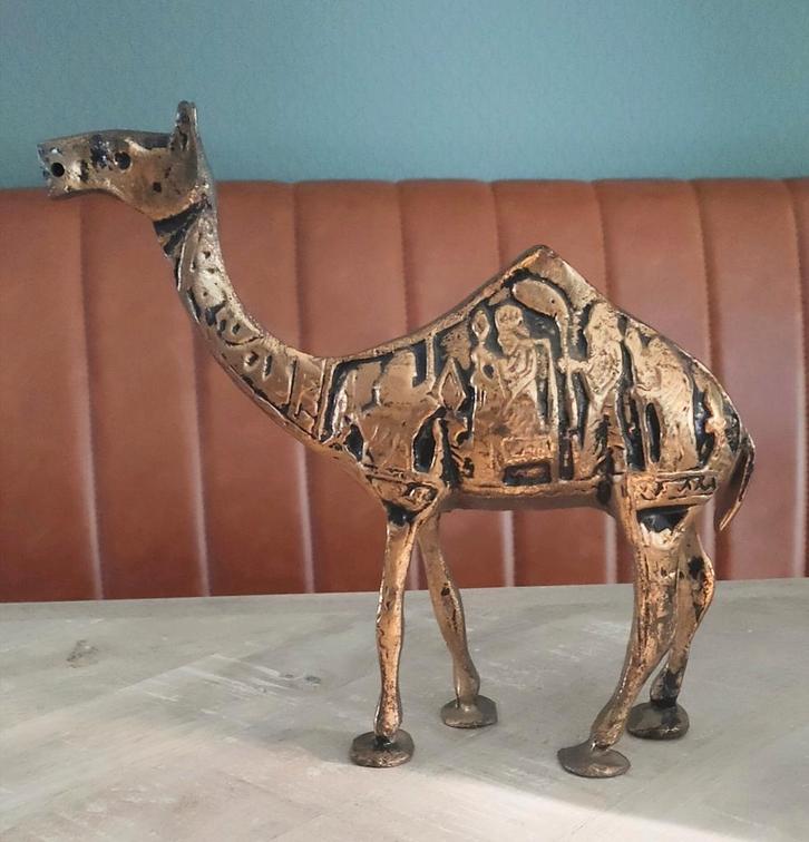 Messing dromedaris, Verzamelen, Beelden en Beeldjes, Ophalen of Verzenden