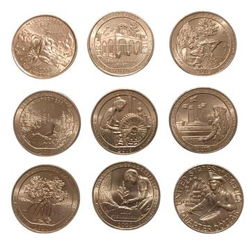 Amerikaanse Kwartjes Collectie - America the Beautiful beschikbaar voor biedingen