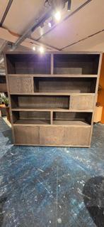 Opbergkast / Vakkenkast – Bruin - 200cm B SHOWMODEL !, Eikenhout, 200 cm of meer, Bornsestraat 31, 150 tot 200 cm