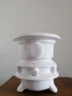 Retro vintage bloempot peutroliumstel, Rond, Ophalen of Verzenden, Aardewerk, Minder dan 40 cm