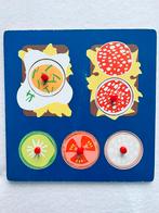 Houten Knoppuzzel Vormen en Kleuren 5 Stukjes, Gebruikt, Ophalen of Verzenden, Van hout, Minder dan 10 stukjes