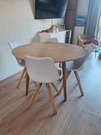 Witte Kuipstoelen - Set van 4, Huis en Inrichting, Stoelen, Ophalen, Kunststof, Gebruikt, Scandi