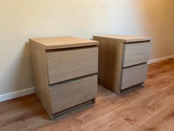 Ikea MALM nachtkastjes - afbeelding 1