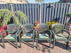 4 groene Hartman tuinstoelen, Ophalen, Gebruikt, Kunststof